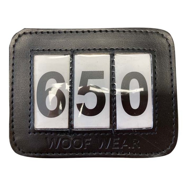 Woof Wear 3 Digit Bridle Number Holder (Black)