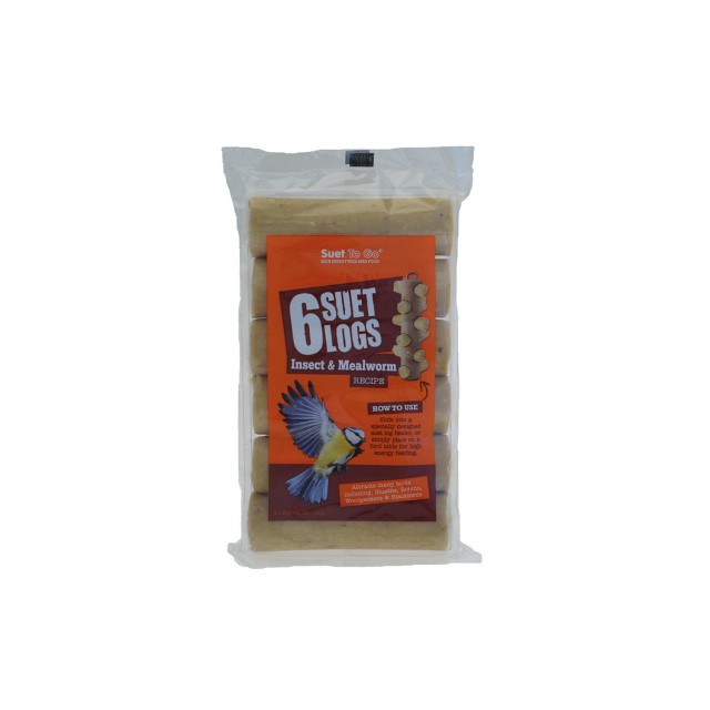 Suet To Go Suet Logs Insect & Meal Worm