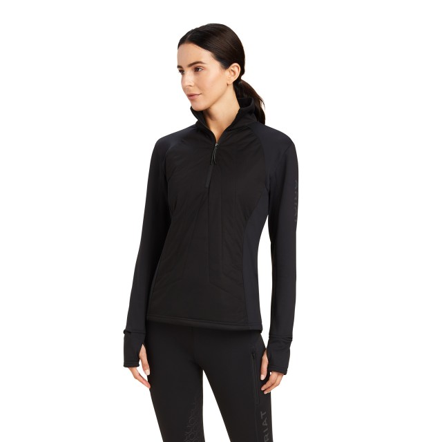 Ariat Womens Venture 1/2 Zip Sweatshirt (Black)