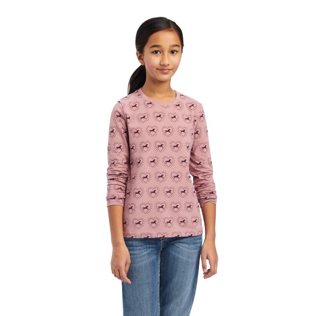 Ariat Youth So Love T Shirt (Rose Half Drop Print)