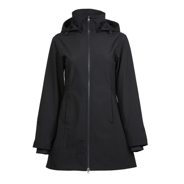 Dublin Ladies Remy Showerproof Soft Zip Jacket (Black)