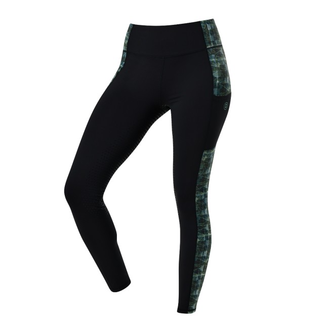 Dublin Ladies Zora Print Full Grip Tights (Emerald)