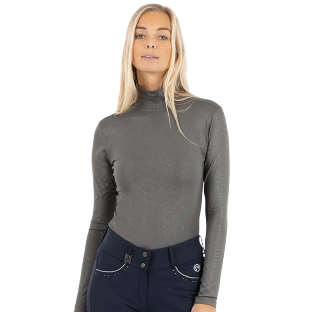 Anky Ladies Mockneck Sparkle Baselayer (Dark Shadow)