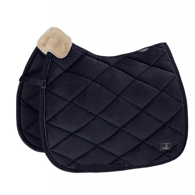 Eskadron Velvet Croco Saddle Pad Platinum (Navy)