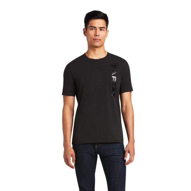 Ariat Mens Vertical Logo T-Shirt (Black)