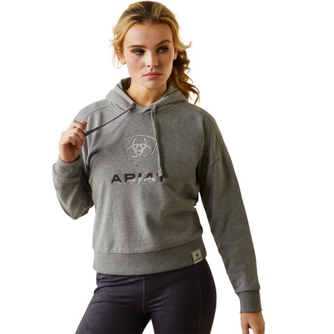 Ariat Womens Just Hoodie (Heather Grey)