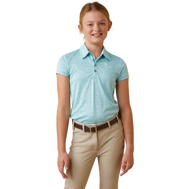 Ariat Youth Laguna Polo (Heather Maui Blue)