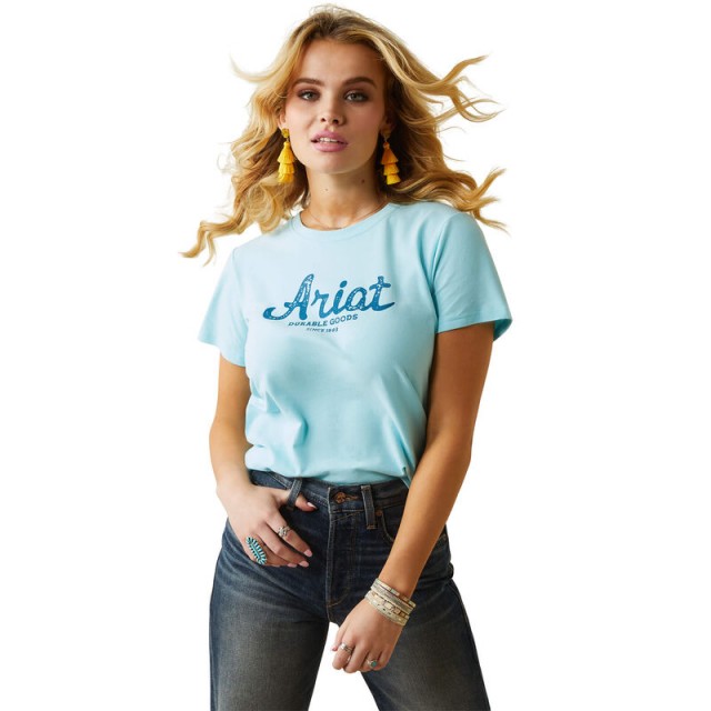 Ariat Womens Real Durable Goods Tee (Gulf Stream)