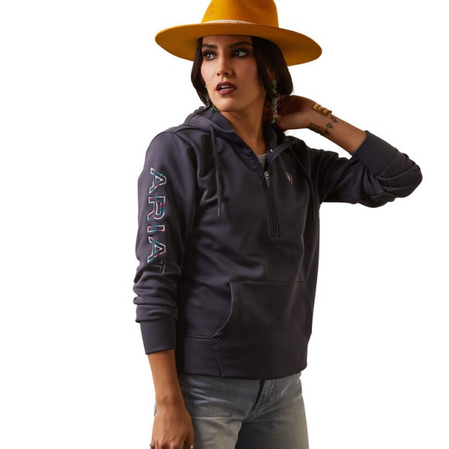 Ariat Womens Tek Hoodie 1/2 Zip Hoodie (Periscope)