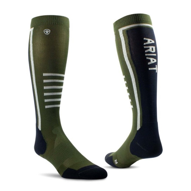 AriatTek Slimline Performance Socks (Beetle/Black)