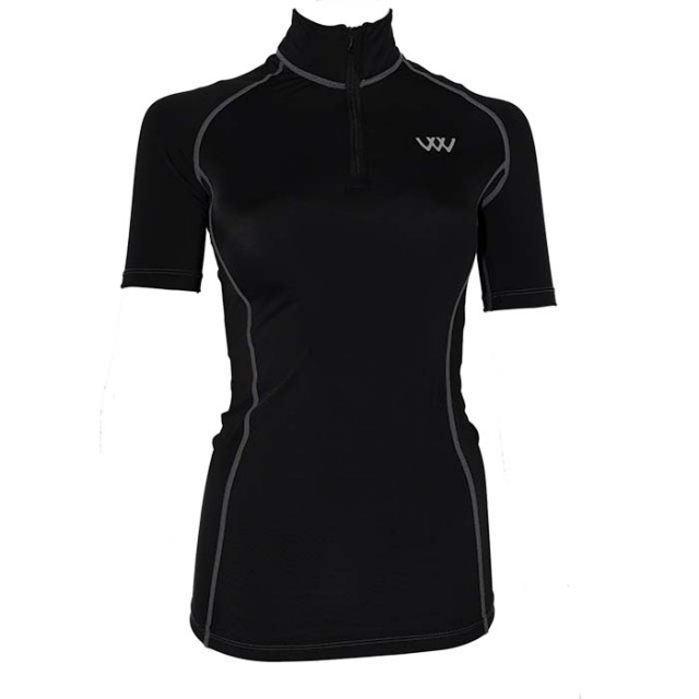 Woof Wear Short Sleeve Performance Riding Shirt (Black)