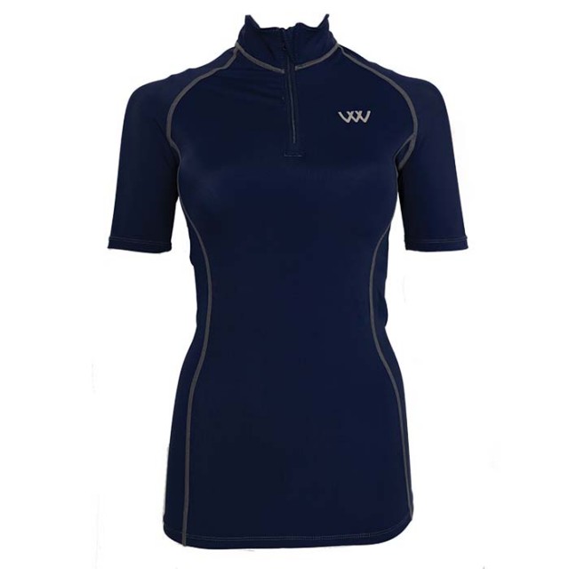 Woof Wear Short Sleeve Performance Riding Shirt (Navy)