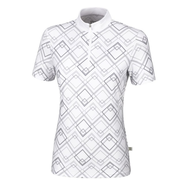 Pikeur Kamilla Competition Shirt (White/Grey)