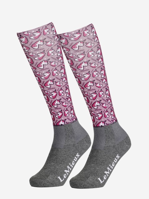 LeMieux Adult Footsies Socks (Unicorn Fig)