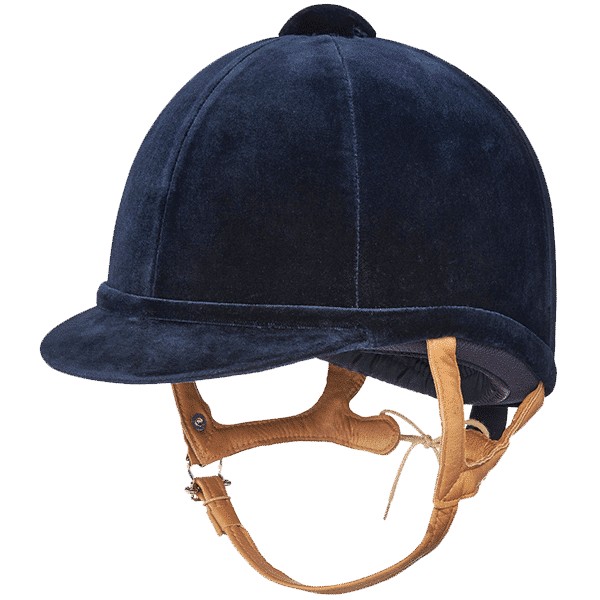 Charles Owen Fian Velvet Riding Hat (Navy)