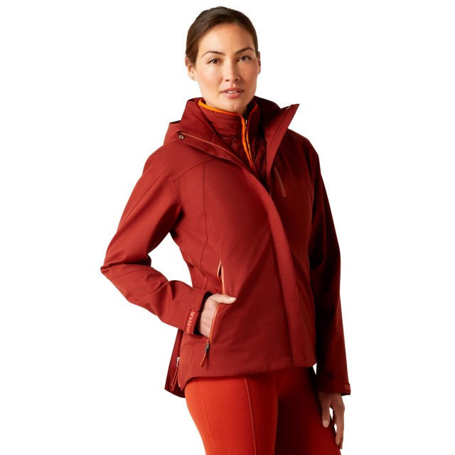 *Clearance* Ariat Women's Coastal Waterproof Jacket (Fired Brick)