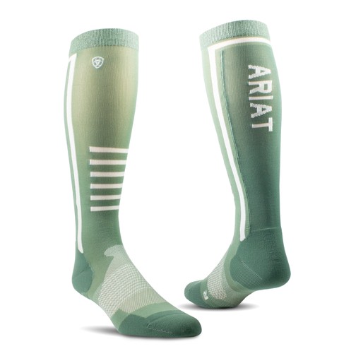 Ariat Ariattek Performance Socks (Lily Pad/Sage)