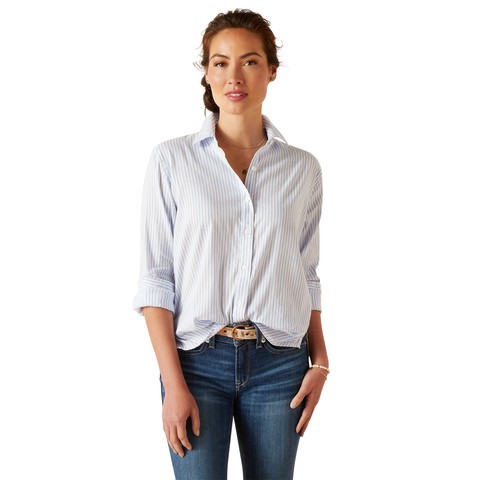 Ariat Womens Tiburon Shirt (Blue Stripe)