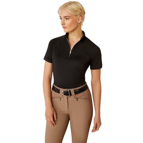 Ariat Womens Soquel 1/4 Zip Baselayer (Black)