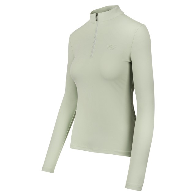 Woof Wear Ladies Long Sleeve Tech Riding Shirt (Sage Green)