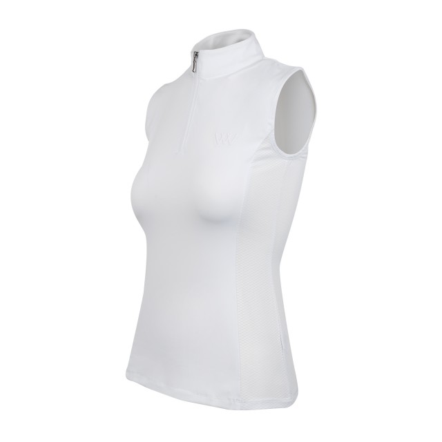 Woof Wear Ladies Sleeveless Tech Riding Shirt (White)