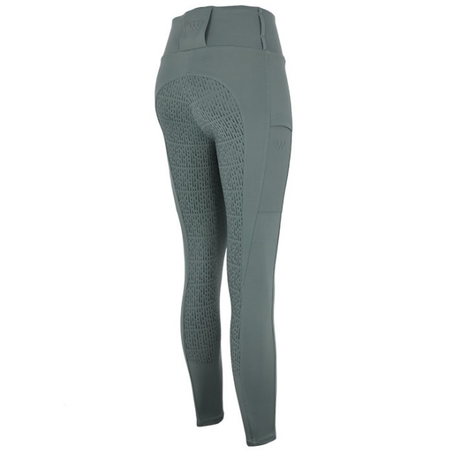 Woof Wear Ladies All Season Riding Tights - Full Seat (Sage Green)