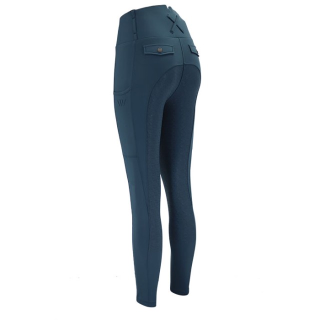 Woof Wear Ladies Vision Riding Tights - Full Seat (Petrol)