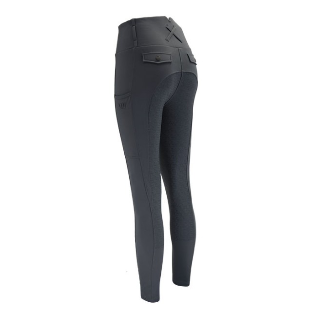 Woof Wear Ladies Vision Riding Tights - Full Seat (Slate)