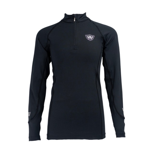 Woof Wear Young Rider Long Sleeve Tech Riding Shirt (Black)