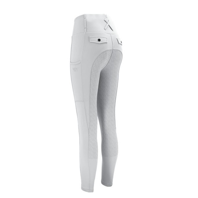 Woof Wear Ladies Competition Riding Tights - Full Seat (White)