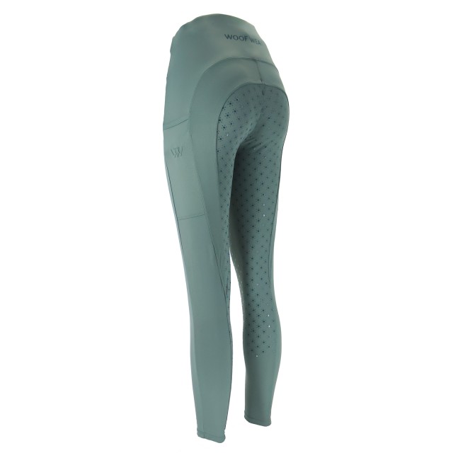 Woof Wear Ladies Original Lite Riding Tights - Full Seat (Sage)
