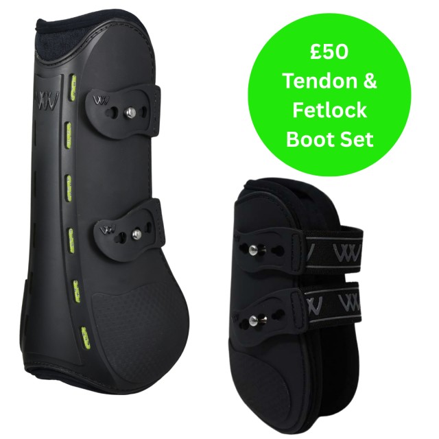 Woof Wear Vision Tendon & Fetlock Boot Set (Lime)