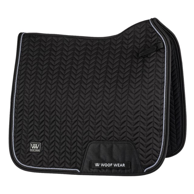 Woof Wear Herringbone Dressage Saddle Cloth (Black)