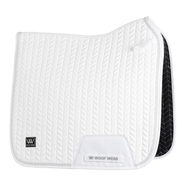 Woof Wear Herringbone Dressage Saddle Cloth (White)