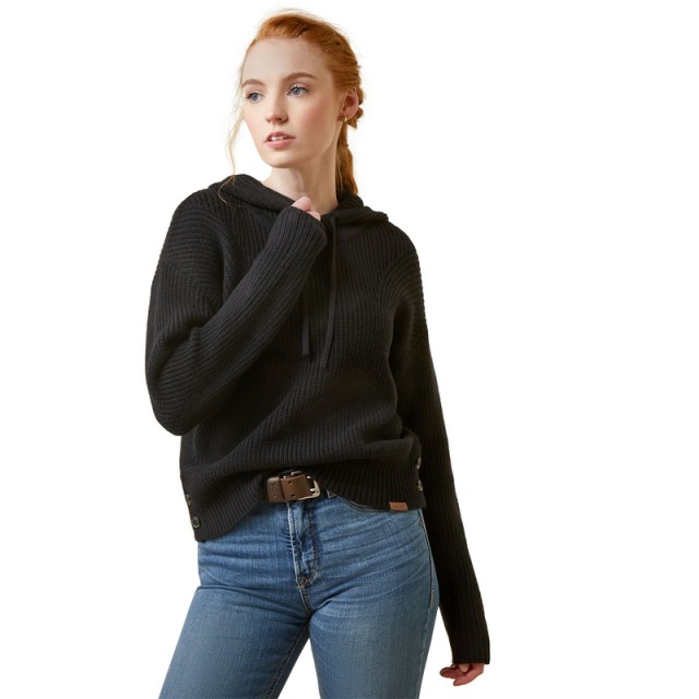 *OUTLET* Ariat Womens Los Altos Sweater Hoodie (Black)