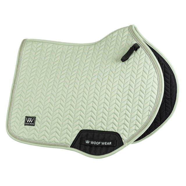 Woof Wear Herringbone Close Contact Saddle Cloth (Sage Green)