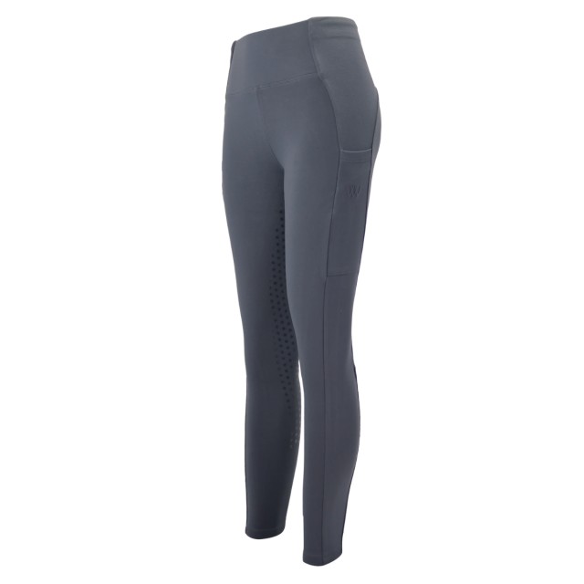 Woof Wear Ladies Winter Riding Tights - Full Seat (Slate)
