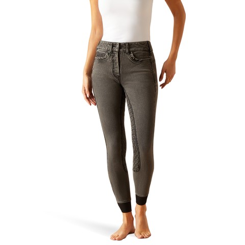 *OUTLET* Ariat Women's Halo B Denim Full Seat Breeches (Grey Rinse)