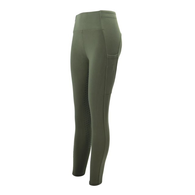 Woof Wear Ladies Winter Riding Tights - Full Seat (Olive)