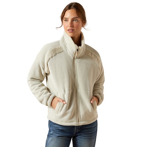 Ariat Women's Lafayette Full Zip Fleece (Pelican)