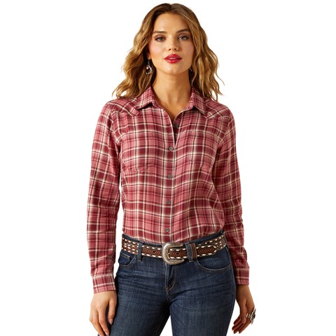 Ariat Women's Billie Jean Western Shirt (Sunkissed Plaid)