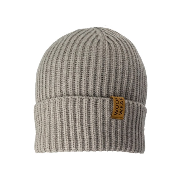 Woof Wear Ribbed Beanie (Stone)