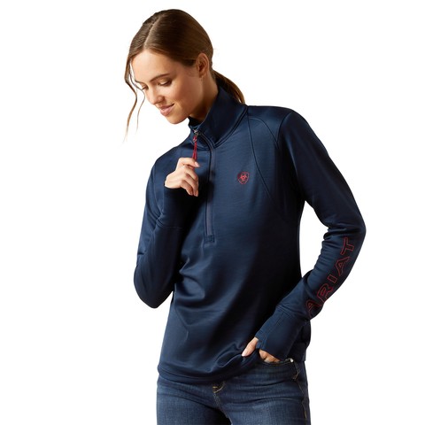 Ariat Women's Team EQ 1/2 Zip Pullover (Navy)