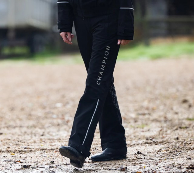 Champion York Unisex Waterproof Trousers (Black)