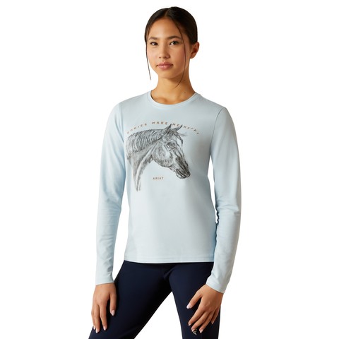 Ariat Youth Happy T-Shirt (Skyway)