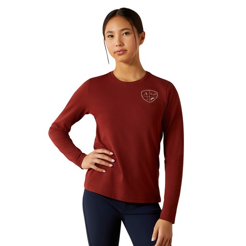 Ariat Youth Eq Icons T-Shirt (Madder Brown)