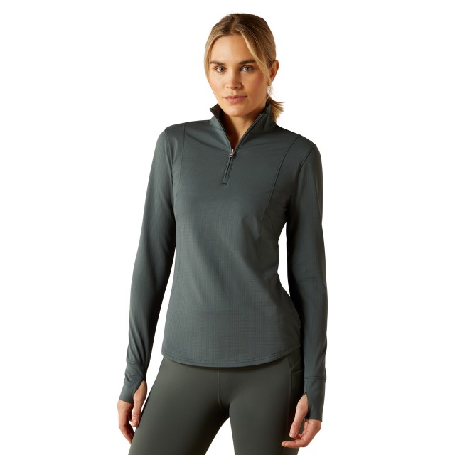 Ariat Women's Gridwork 2.0 1/4 Zip Baselayer (Urban Chic)