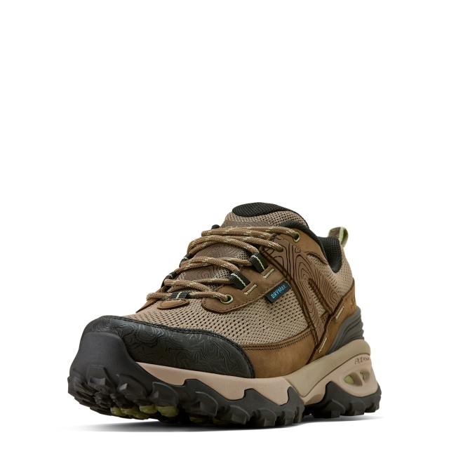 Ariat Women's Traverse Low Waterproof Hiking Shoe (Brown Bark)