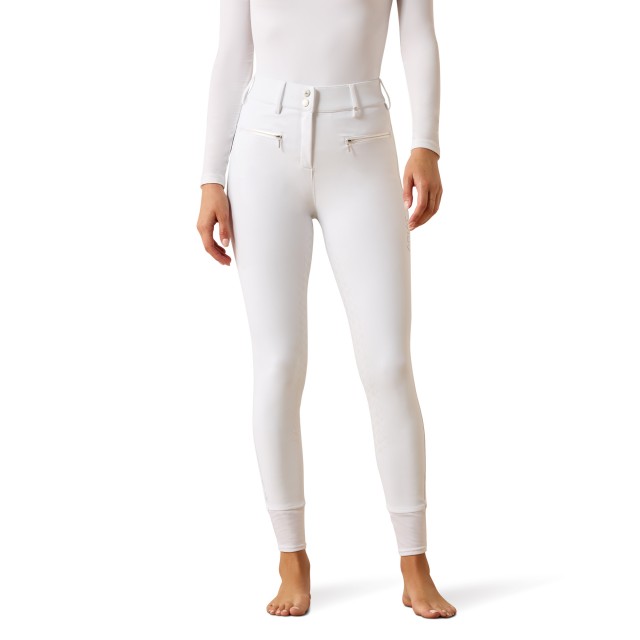 Ariat Womens Tri Factor Allure Full Seat Breeches (White)