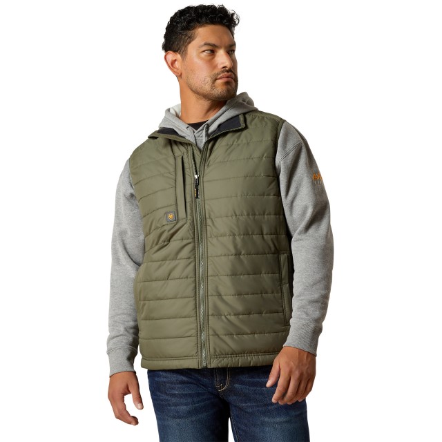 Ariat Mens Rebar Cordura Ripstop Lightweight Insulated Vest (Beetle)